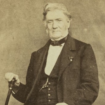 Photographie d'un médaillé de Sainte-Hélène de Châlon-sur-Saône, années 1860